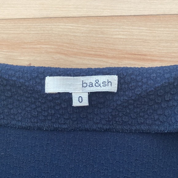 Ba&sh navy dress with gold piping sz0 - Picture 4 of 6